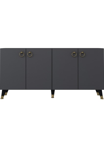 8201-1DD KB150 Konsol, Tv Ünitesi Antrasit-Altın fiyatları