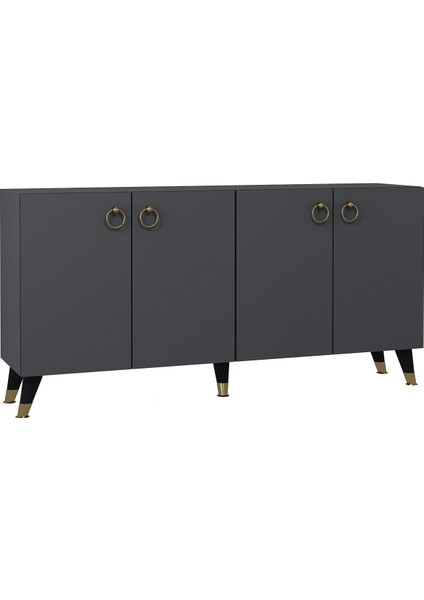 8201-1DD KB150 Konsol, Tv Ünitesi Antrasit-Altın modelleri