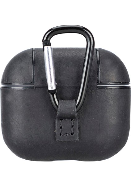 Apple Airpods 3.nesil Uyumlu Deri Kılıf Juni Aa1 Siyah modelleri