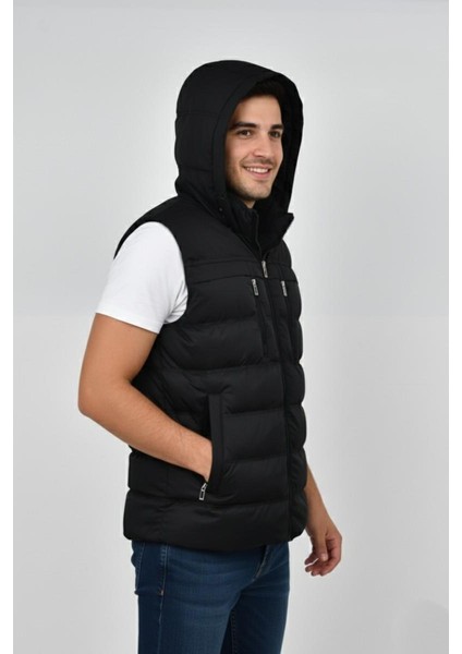 Erkek Kapüşonlu Spor Yelek 4021 BGL-ST04900 modelleri