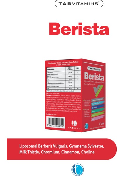 Berista 30 Tablet fiyatları