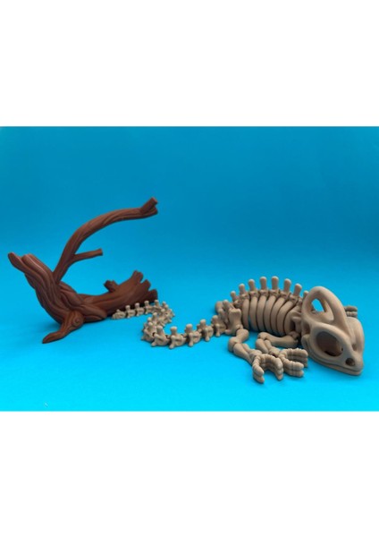 Hareketli Chameleon Iskelet Dekor Bukalemun fırsatları