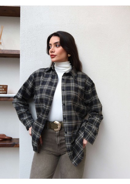 Oversize Ekose Gömlek