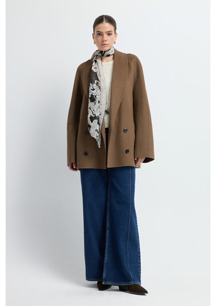 Kruvaze Kaşe Kısa Kaban K.haki 13645490000 fiyatları