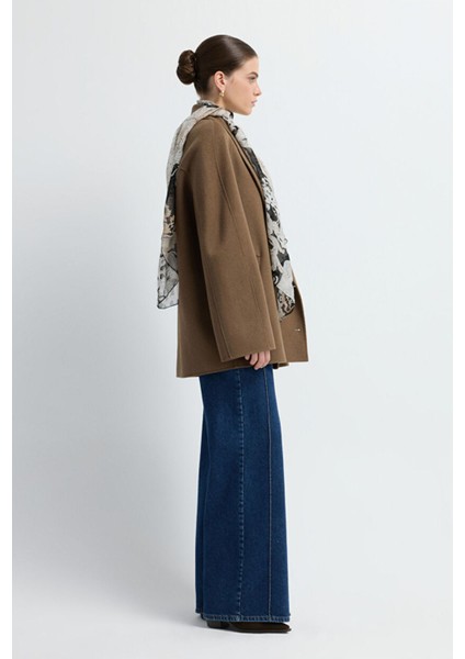 Kruvaze Kaşe Kısa Kaban K.haki 13645490000 indirimleri