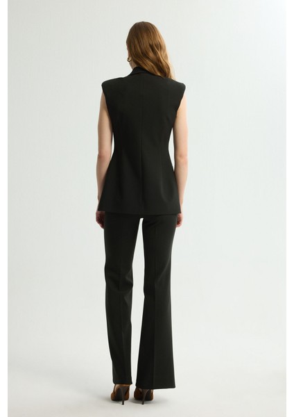 Kuşaklı Tokalı Yelek Siyah 179L9205002 fırsatları