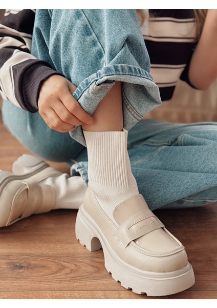 Wanye Premium Bej Triko Streçli Bot fiyatları