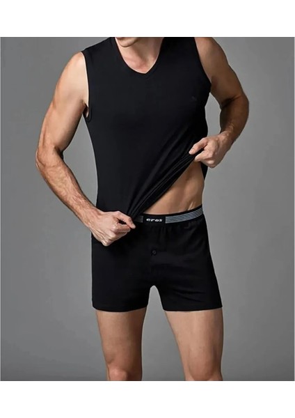 Erkek Giyim Kalın Askılı V Yaka 2'li Atlet Takımı L1.ER.O04.S009