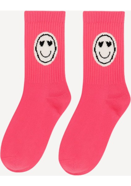Çocuk 4'lü Gülen Yüz Emojili Soket Çorap indirimleri