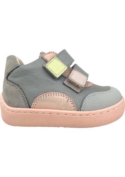 Niña Cırtlı Hafif Deri Bot Gri