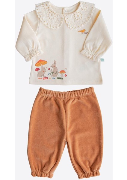 Organik Mantarlı 2'li Takım Turuncu