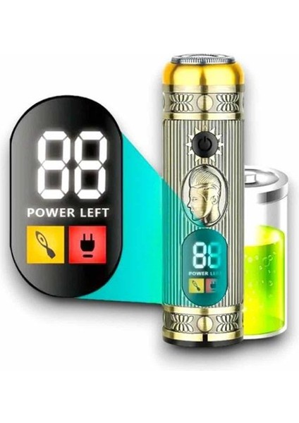 bulurum tıraş makinesi pro 3 başlıklı dijital göstergeli saç sakal kulak ve burun