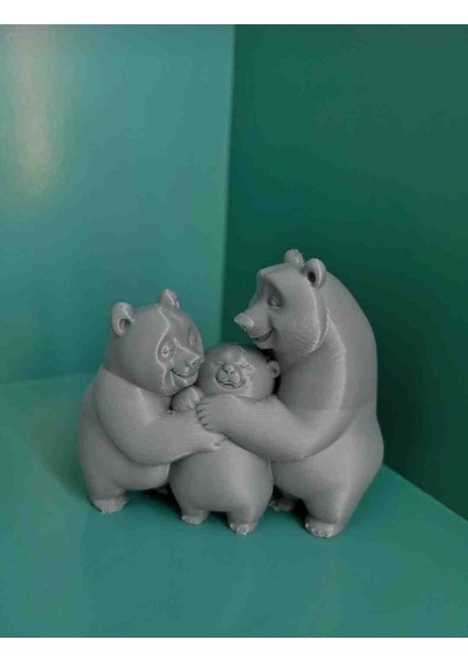 Ev Hediyesi Sevimli Ayı Ailesi Dekoratif Obje Biblo fiyatları