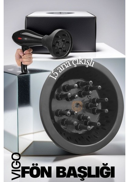 Profesyonel Fön Için Difüzör Vigo Başlık 719410