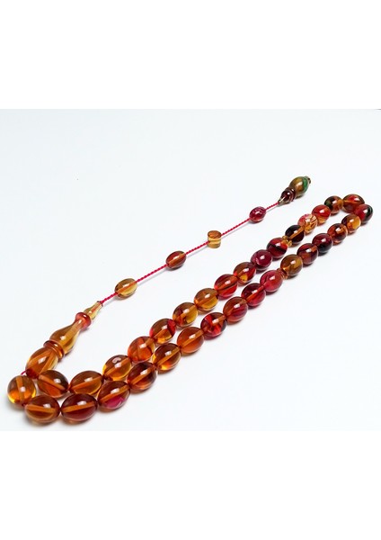 Renk Süzmesi Sistemli Ateş Kehribarı Tesbih fiyatları