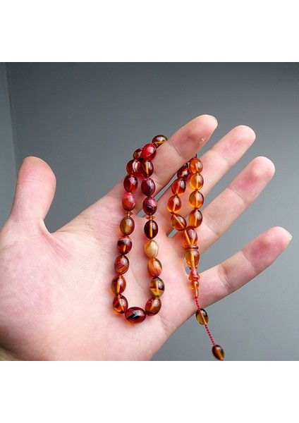 Renk Süzmesi Sistemli Ateş Kehribarı Tesbih fırsatları