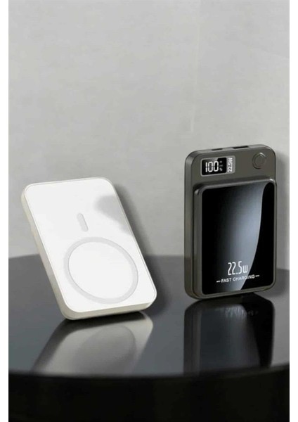 bulurum ıos uyumlu 22.5w hızlı şarj magsafe powerbank dijital göstergeli 10.000 mah