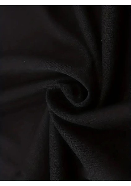 Erkekler Için Ön Arka Baskılı Perfectly Günlük Kısa Kol Tişört - Siyah fırsatları