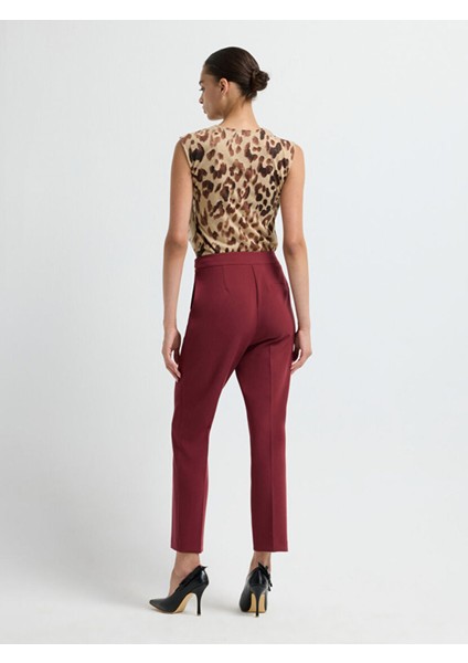 Gabardin Pantolon Bordo 15344236002