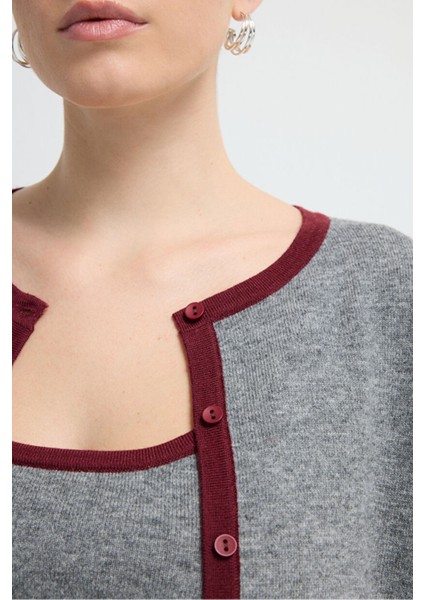 Biye Detaylı Triko Kazak Antrasit 13445371000 fiyatları