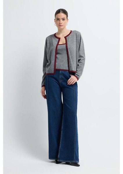 Biye Detaylı Triko Kazak Antrasit 13445371000 modelleri