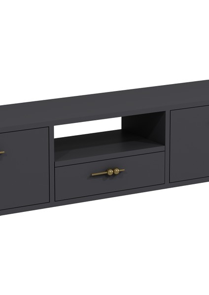 1326DROPCT-32 Duvara Montaj Tv Sehpası Antrasit-Gümüş indirimleri