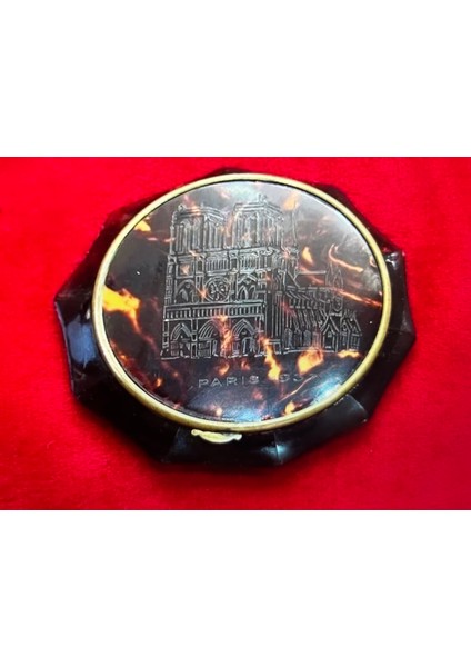 Antika Bağa Aynalı Pudralık 6.5 cm indirimleri