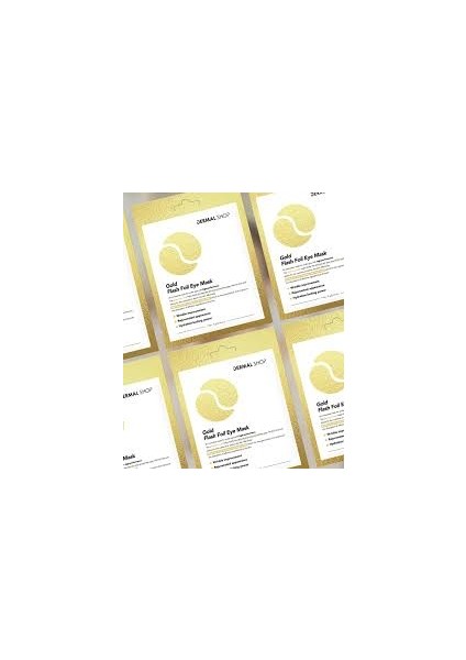 Gold Flash Foil 3 Katmanlı Tek Kullanımlık Göz Maskesi 5'lipaket fırsatları