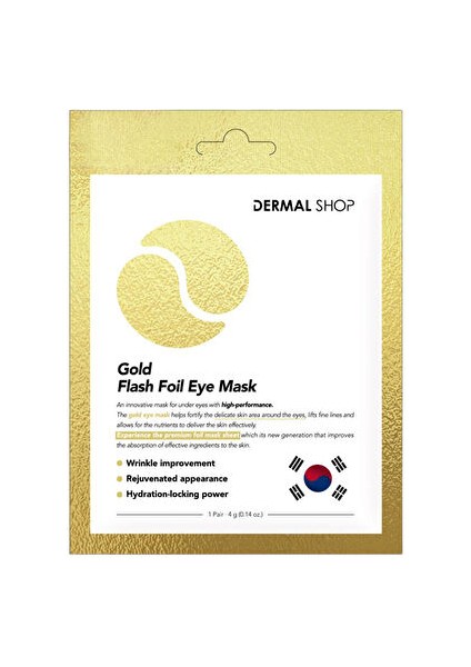 Gold Flash Foil 3 Katmanlı Tek Kullanımlık Göz Maskesi 5'lipaket indirimleri