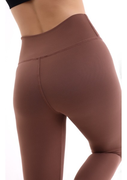 Kadın Yüksek Bel Mondo Soft Dokulu Tayt Karyoka Dikiş Özellikli