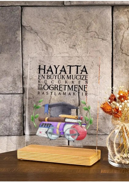 Öğretmenler Günü Hediyesi Öğretmene Hediye Pleksi Karne Hediyesi