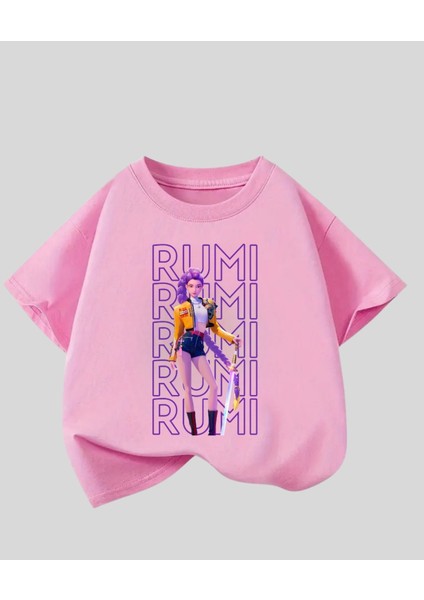 Kpop Demon Hunterix Kids Design Unisex Oversize T-Shirt