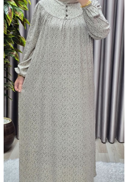 Kadın Tesettür Giyim Büyük Beden Çıtır Desen Tam Robalı Elbise fırsatları