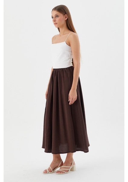 Beli Lastikli Balon Etek Kahve fırsatları