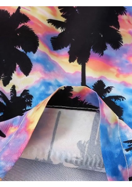 Erkek Çocuk Mayo Üst-Gömlek Şapka Deniz Şortu Plaj Takımı fırsatları