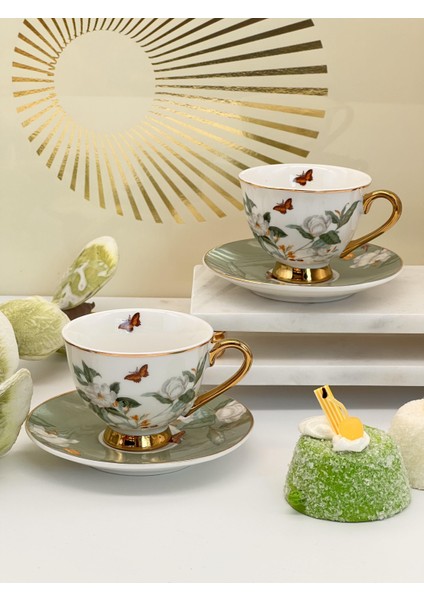 Türk Kahve Fincanı Almira 2 Kişilik 4 Parça