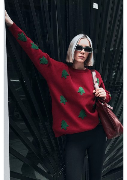 Kadın Nakış Detaylı Triko Kazak T3155 fiyatları