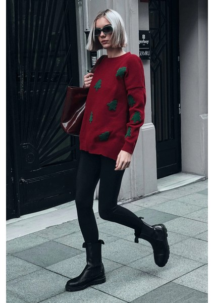 Kadın Nakış Detaylı Triko Kazak T3155 indirimleri