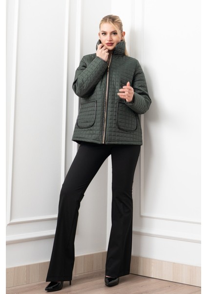 Kapitone Dikişli Klasik Cepli Mont 2614 modelleri