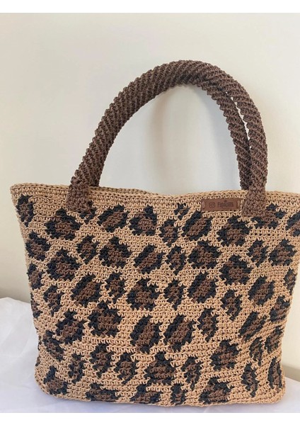 Hasır Leopar Desenli Çanta fiyatları