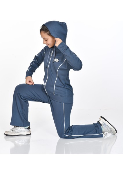 Liora Kapüşonlu Kız Çocuk Eşofman Takımı Mavi fiyatları