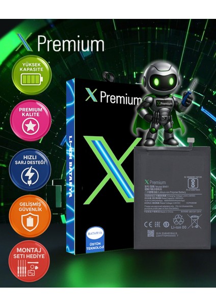 Xpremium Xiaomi Redmi 8A Uyumlu Batarya Pil Süper Yüksek Kalite 5000 Mah BN51