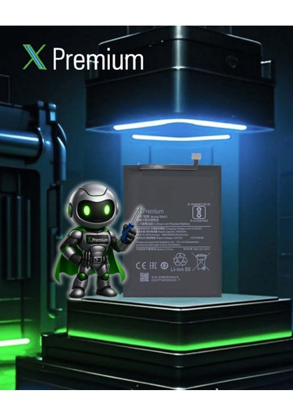 Xpremium Xiaomi Redmi 8A Uyumlu Batarya Pil Süper Yüksek Kalite 5000 Mah BN51 modelleri