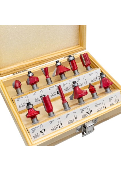 12 Parça Ahşap Freze Seti 8mm Sap fırsatları