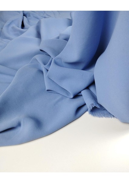 Mavi Renkte Krep Kumaş (En 140 cm x Boy 150 Cm) fırsatları