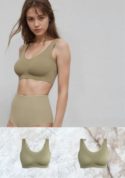 Lazer Kesim Çıkarılabilir Pedli 2 Adet Bralet Sporcu Sütyen LL.01.S00.U1.T2.LL3