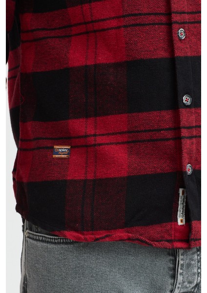 Regular Fit Flanel Flam Dokulu Cepsiz Hakim Yaka Erkek Gömlek indirimleri