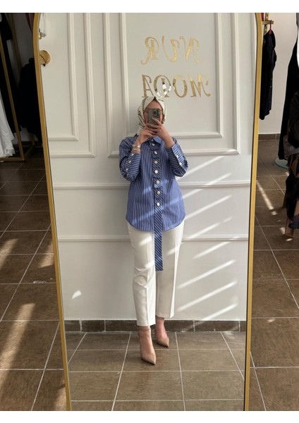 Çizgili Gömlek Tunik modelleri