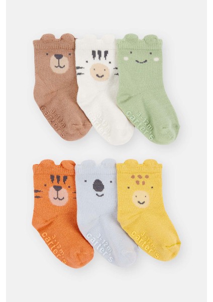 Bebek Desenli 6lı Çorap