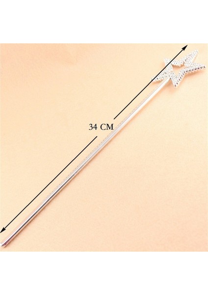 Yıldız Model Peri Asası Melek Asası Prenses Asası Metalize Gümüş Renk (5067) fiyatları